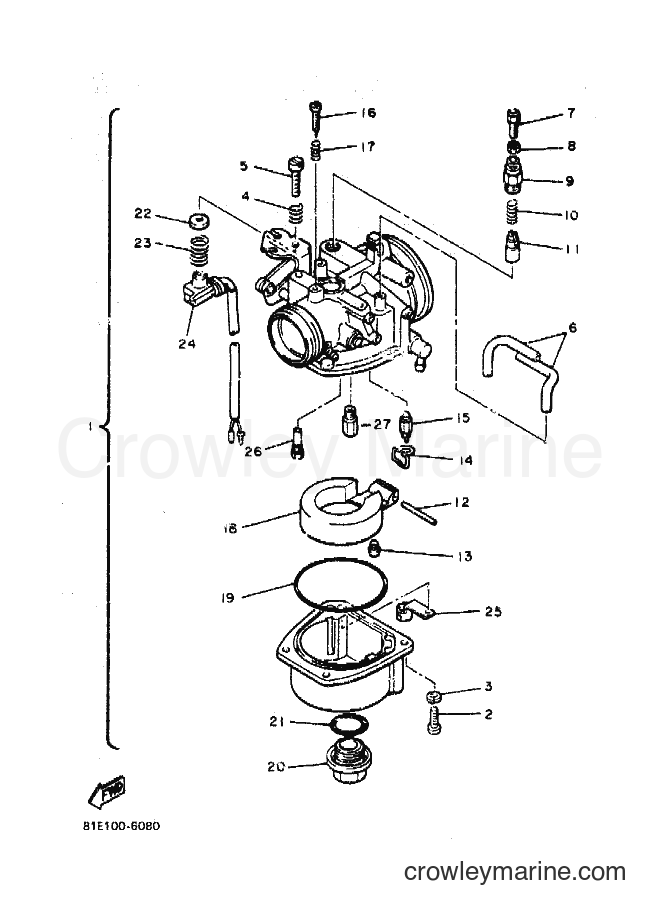 1988 Snowmobile CF300AS8 - CF300AS8 (83U0) [010] - CARBURETOR