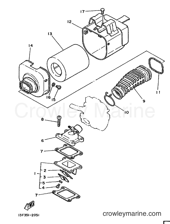 1988 Scooter LB50 - LB50 (3AR) [999] - INTAKE