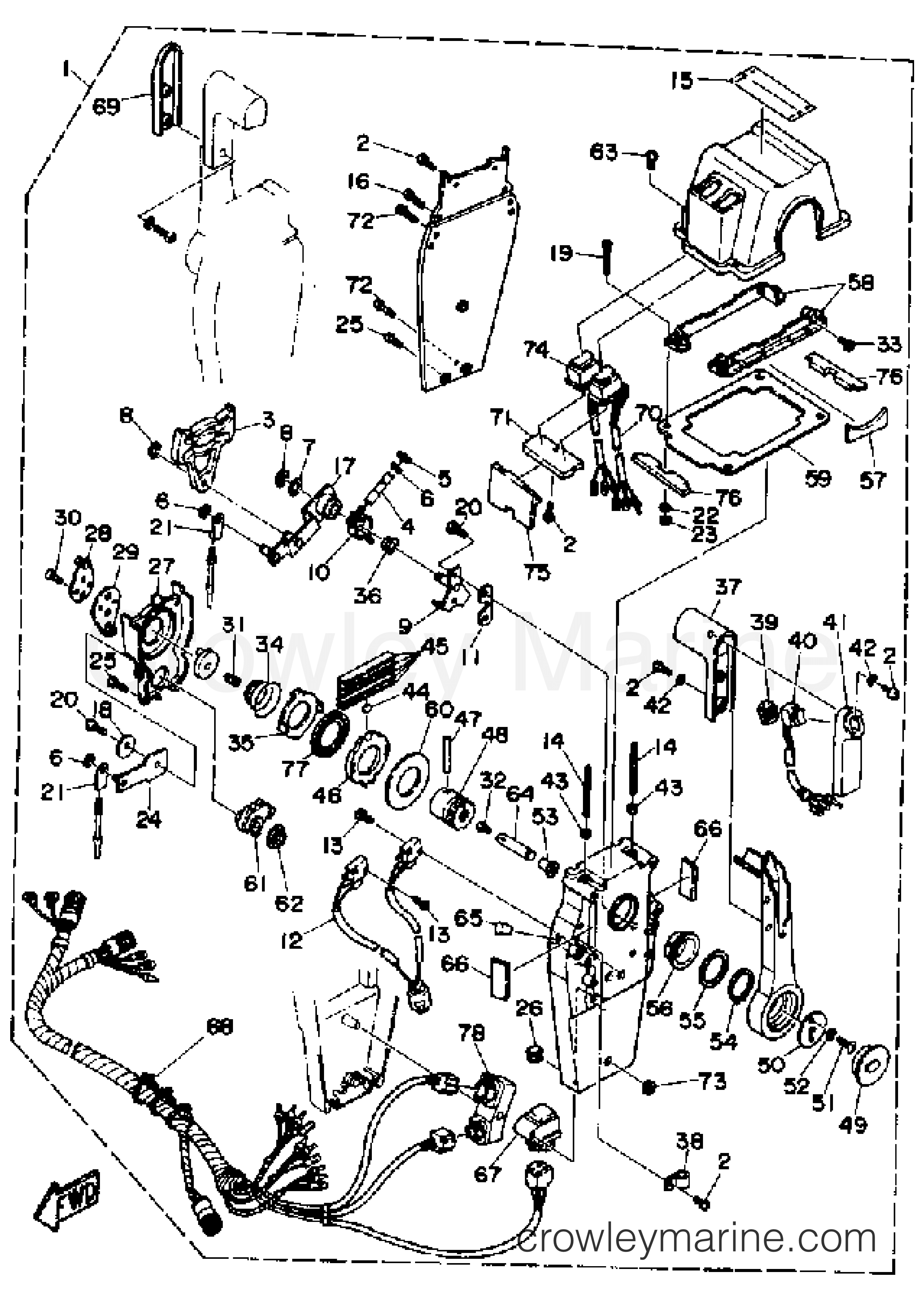 Yamaha Motors V8_7.4_INTERMEDIATE - REMOTE CONTROL COMPONENT PARTS 3