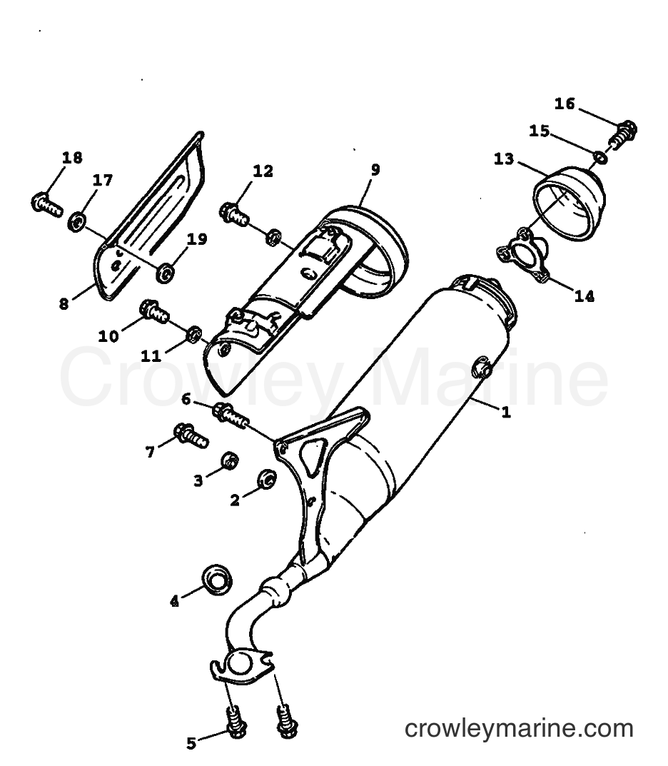 1999 Scooter YW100 - YW100 (4VPG) [010] - EXHAUST