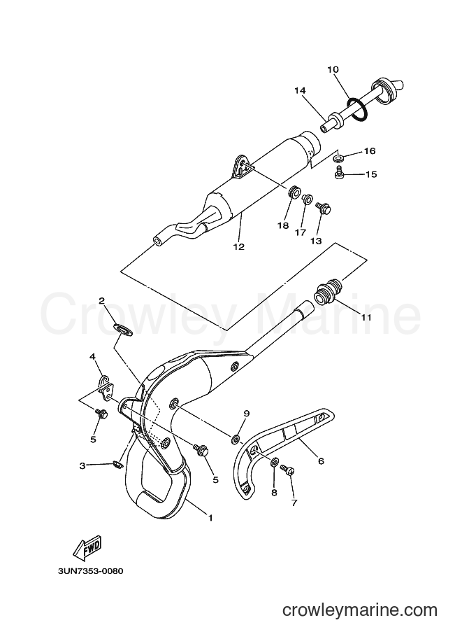 2000 Scooter DT50LC - DT50LC (3UN7) [010] - EXHAUST