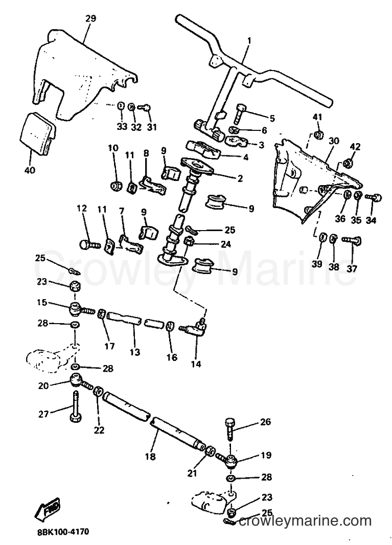 Yamaha Motors VT480 (8BK1) [010] - STEERING