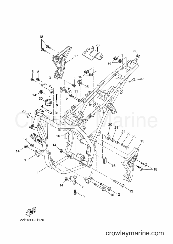 2014 Dirt Bike WR125R - WR125R (22BB) [060] - FRAME