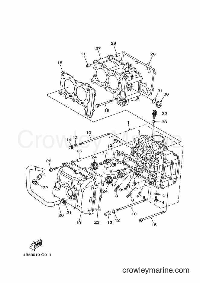 2010 Maxi-Scooter XP500 - XP500 (4B5R) [010] - CYLINDER