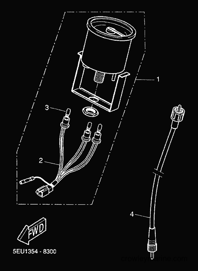 2000 Scooter YH50 - YH50 (5LD5) [020] - METER