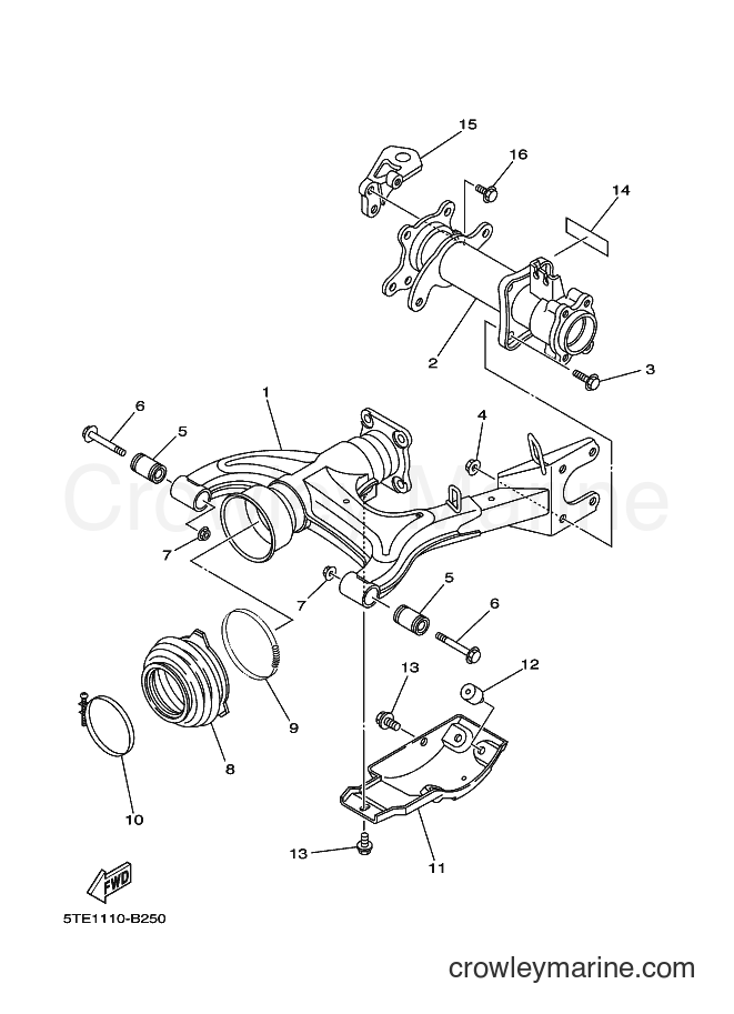 2004 ATV YFM400AN - YFM400AN (5VH6) [010] - REAR ARM