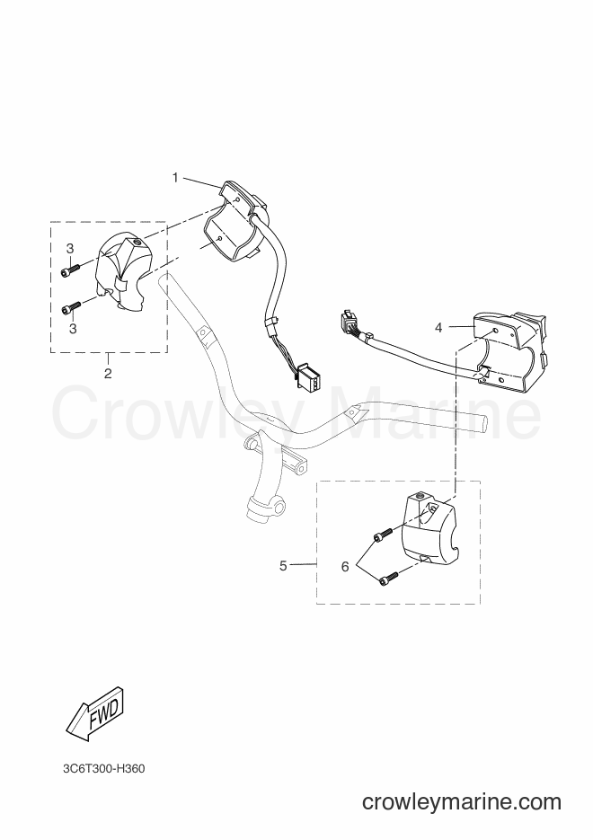 2009 Scooter YQ50 - YQ50 (3C6U) [010] - HANDLE SWITCH & LEVER