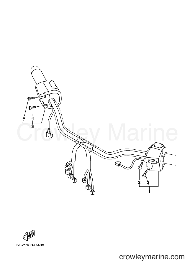 Yamaha Motors XV1900CU (30B1) [010] - HANDLE SWITCH & LEVER