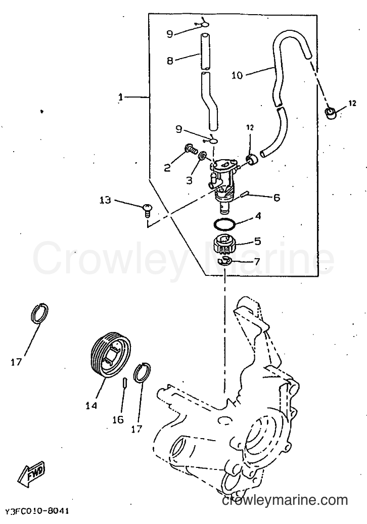 1998 Scooter CW50 - CW50 (4VVF) [010] - OIL PUMP