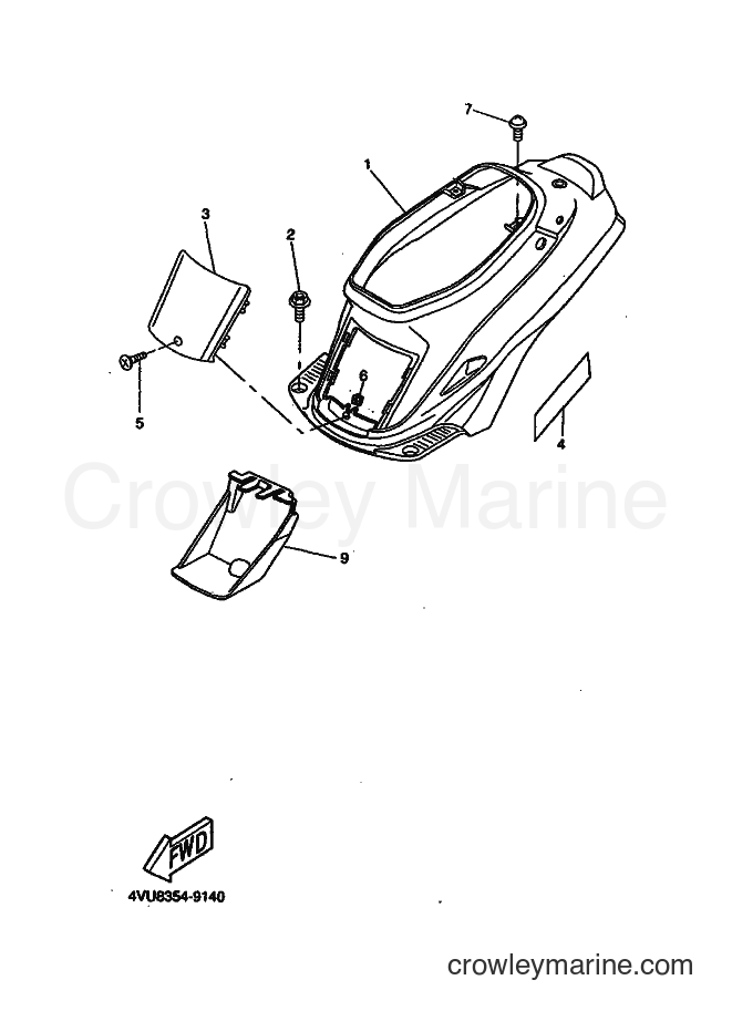 1999 Scooter CW50 - CW50 (4VVR) [010] - SIDE COVER