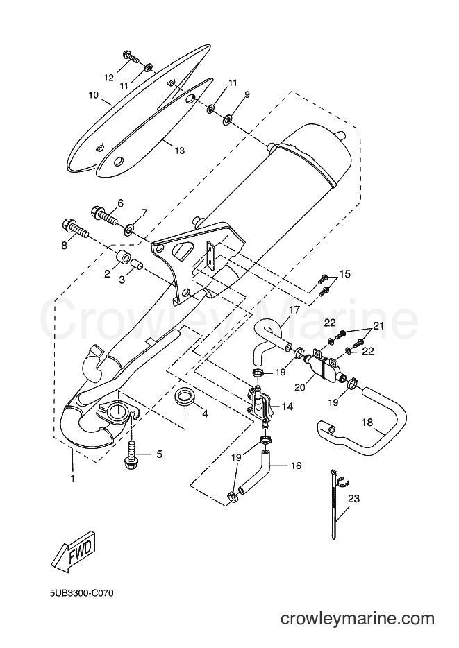 2004 Scooter YH50 - YH50 (5UB3) [030] - EXHAUST