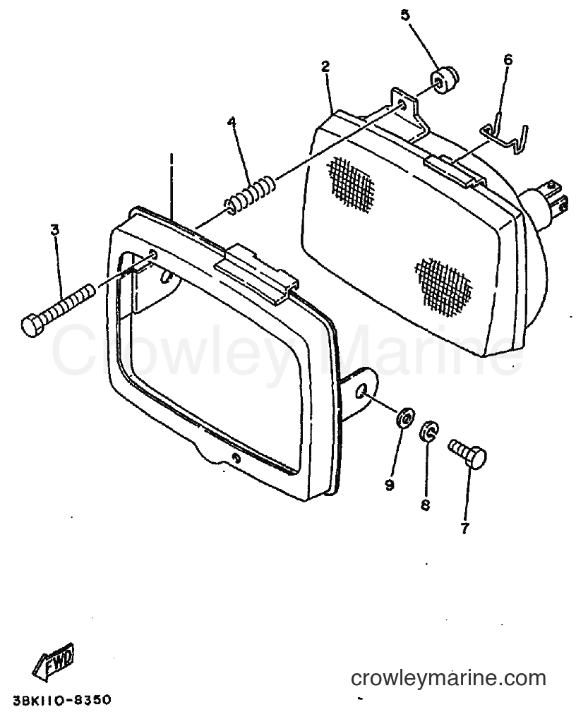 1994 Dirt Bike DT50LC - DT50LC (3BKA) [010] - HEADLIGHT