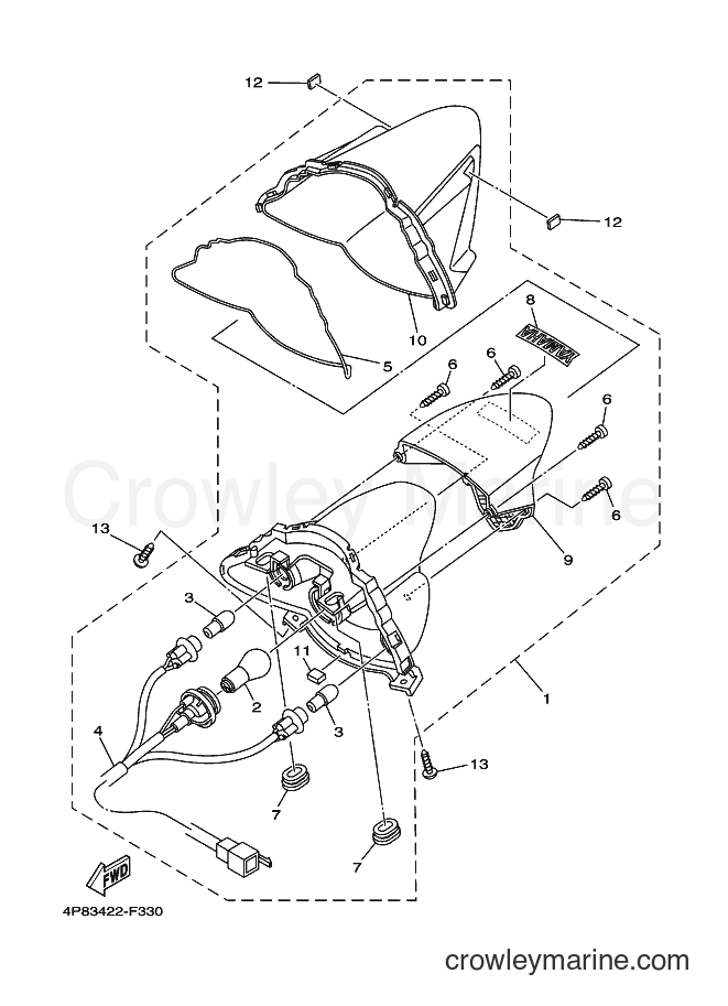 2008 Scooter AL115C - AL115C (23B2) [010] - TAILLIGHT