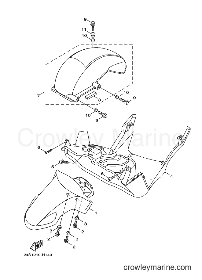 2009 Scooter YW125 - YW125 (1CN1) [010] - FENDER