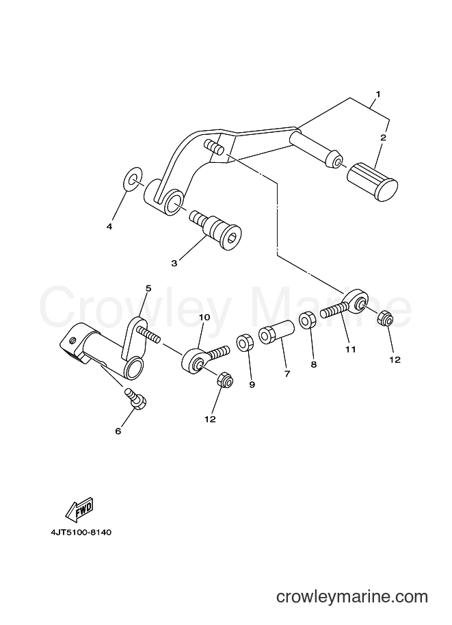Yamaha Motors TZ125 (4JT7) [110] - SHIFT SHAFT