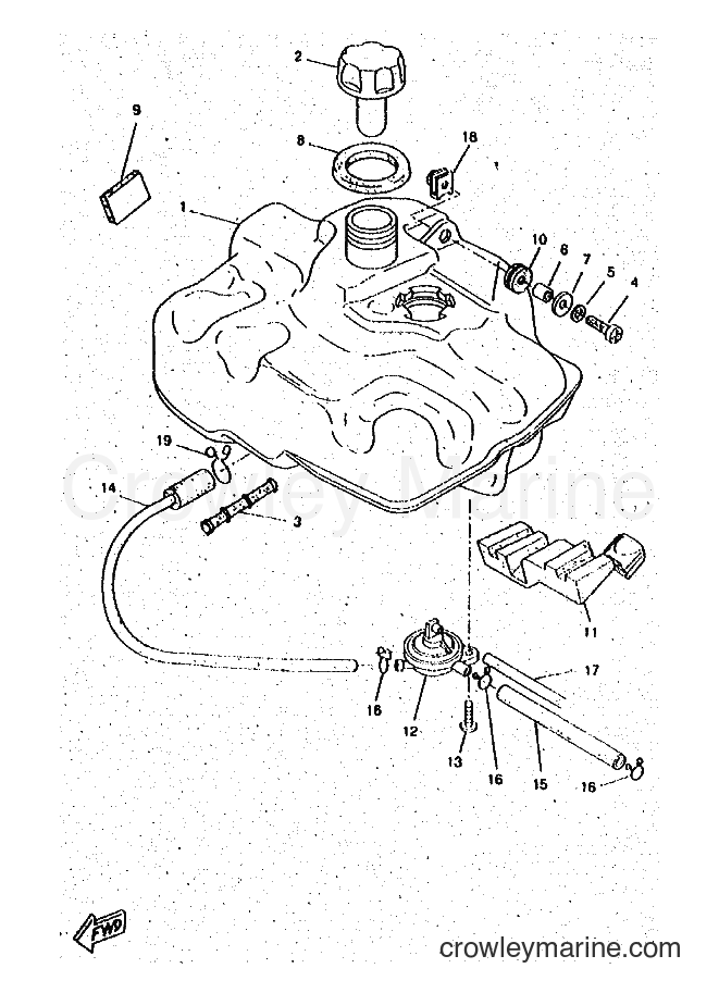 1998 Scooter CW50RSP - CW50RSP (4WS5) [010] - FUEL TANK