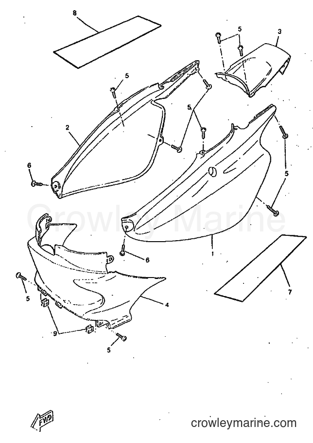 1998 Scooter CW50RSX - CW50RSX (4YD2) [999] - SIDE COVER