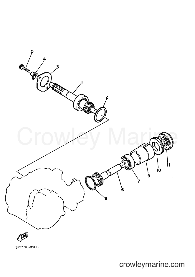 2002 Dirt Bike PW50 - PW50 (5PG4) [080] - TRANSMISSION