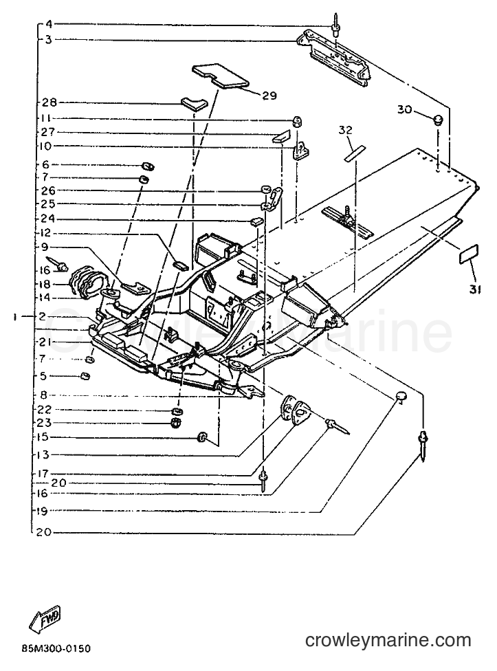 Yamaha Motors CS340P (85M2) [999] - FRAME