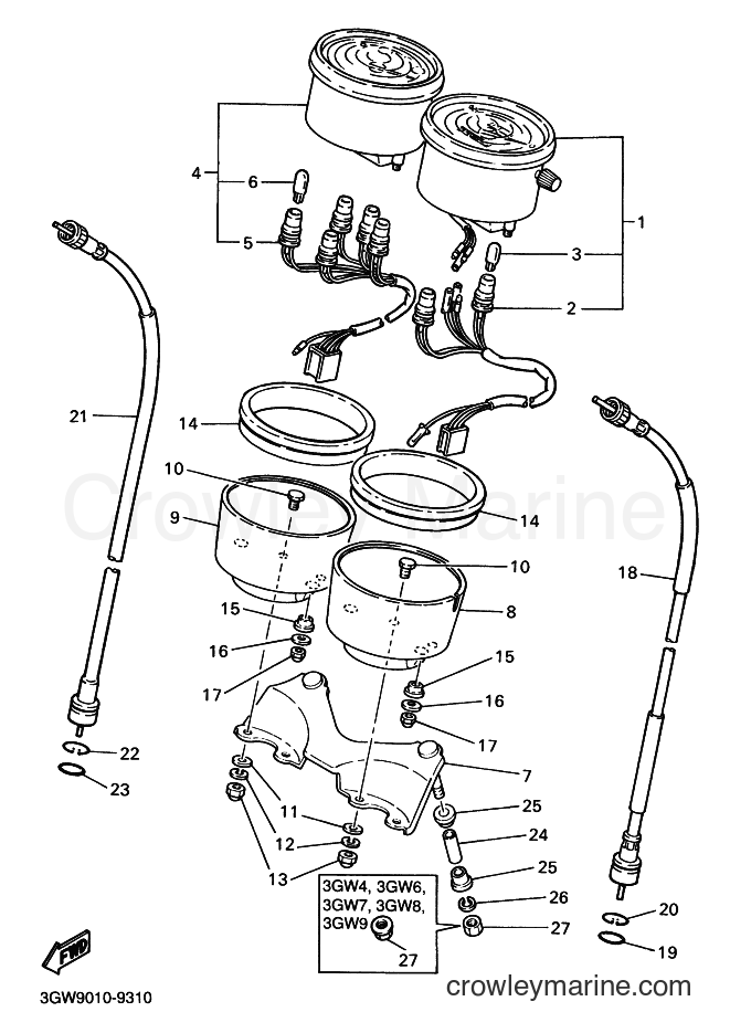 1994 Street Bike SR500 - SR500 (3GW6) [010] - メータ