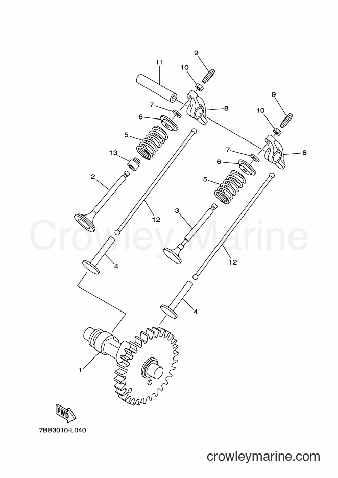 2012 Snowblower YS1390A - YS1390A (7BB3) [010] - CAMSHAFT & VALVE