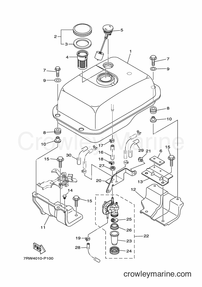 2016 Snowblower YT1070 - YT1070 (7RW5) [010] - FUEL TANK