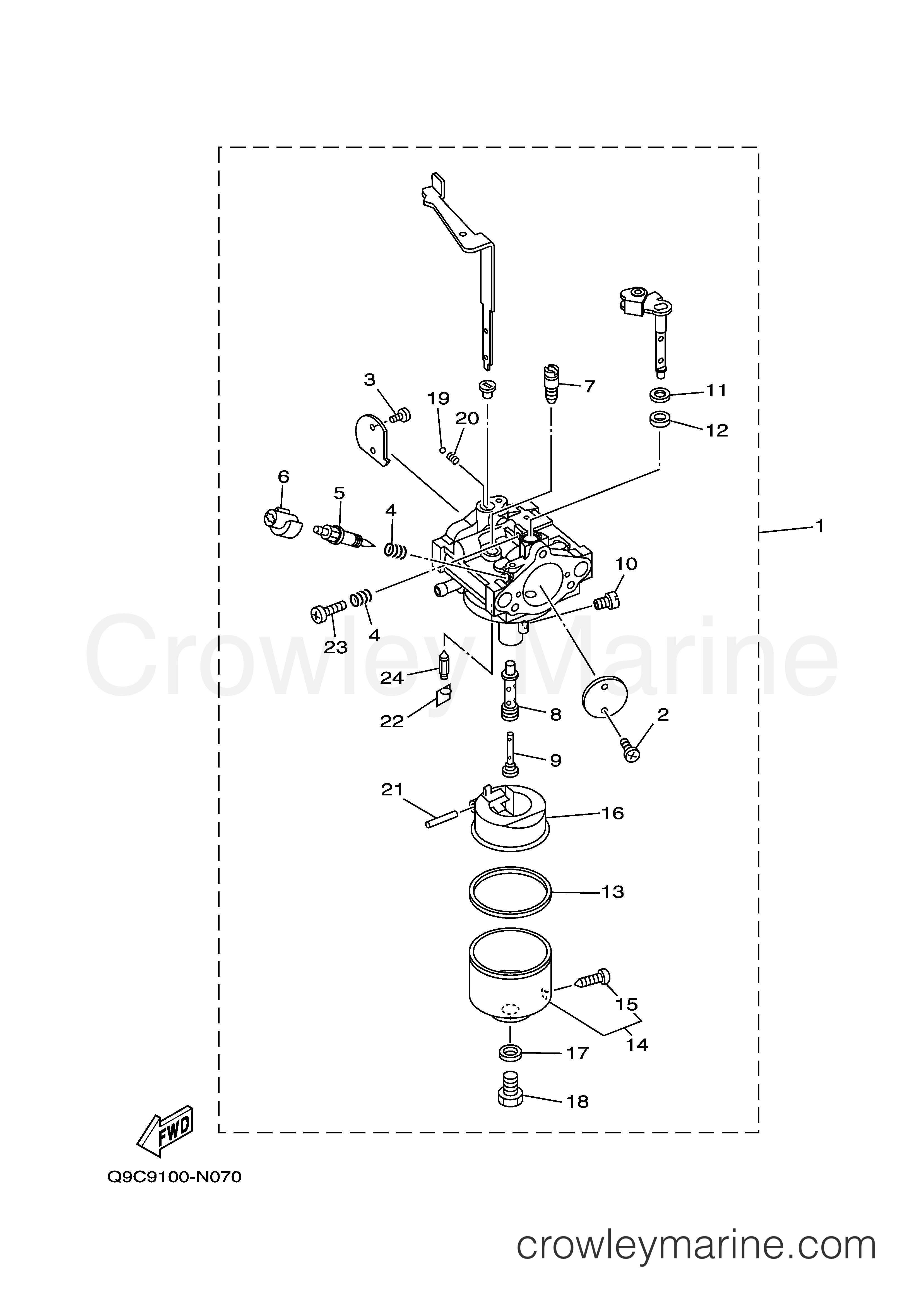Yamaha Motors YP40TX - CARBURETOR