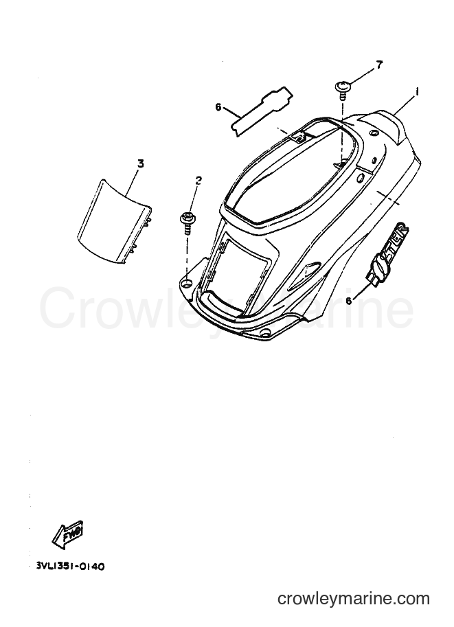 1993 Scooter CW50 - CW50 (4FG2) [010] - SIDE COVER