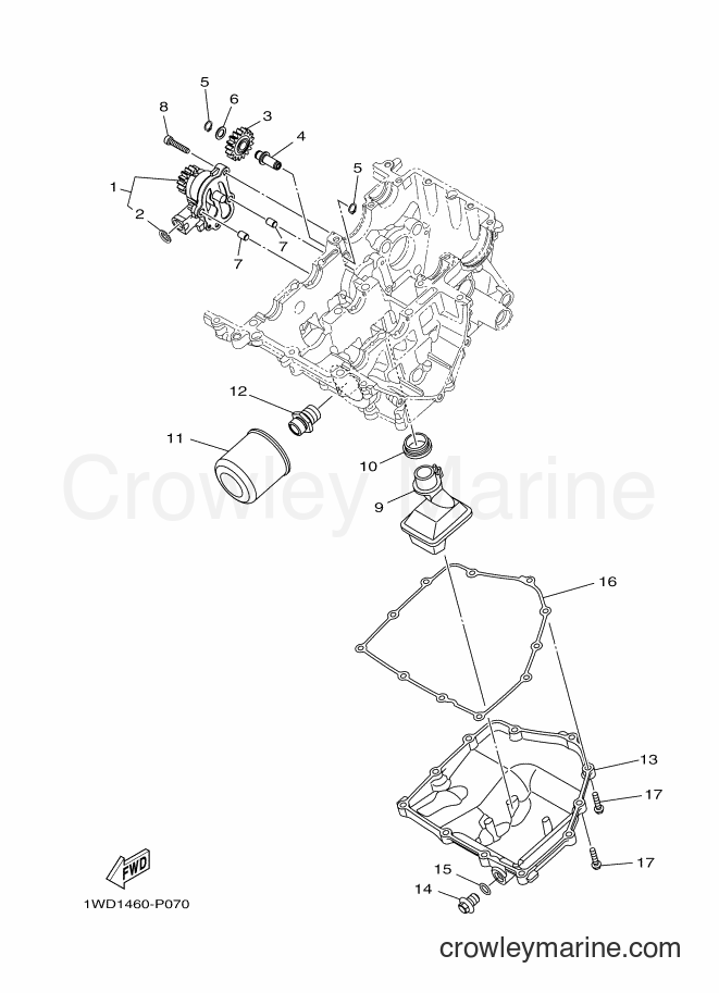 Yamaha Motors MTN250 (B044) [010] - OIL PUMP