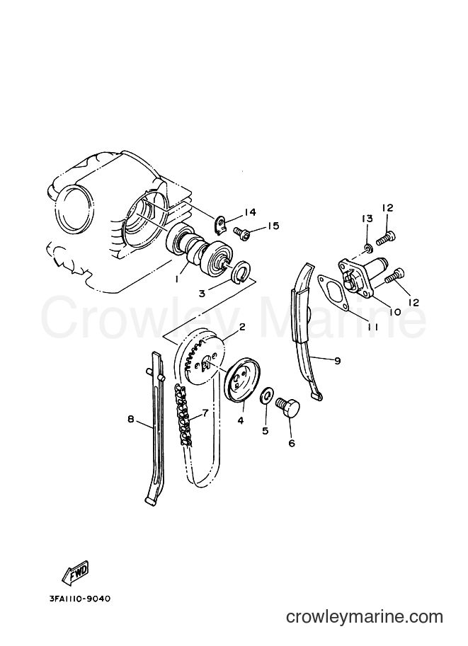 2000 ATV YFA1 - YFA1 (3FAS) [010] - CAMSHAFT & CHAIN