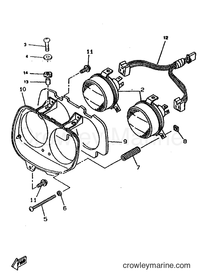 Yamaha Motors CW50 (4RW1) [010] - HEADLIGHT