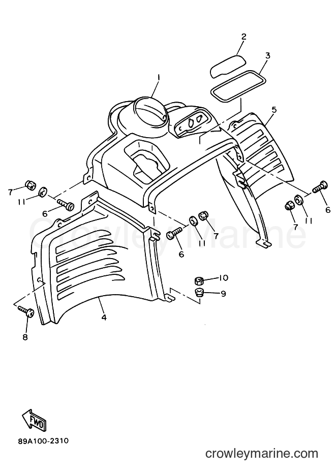 Yamaha Motors VX750 (89A1) [010] - INSTRUMENT PANEL