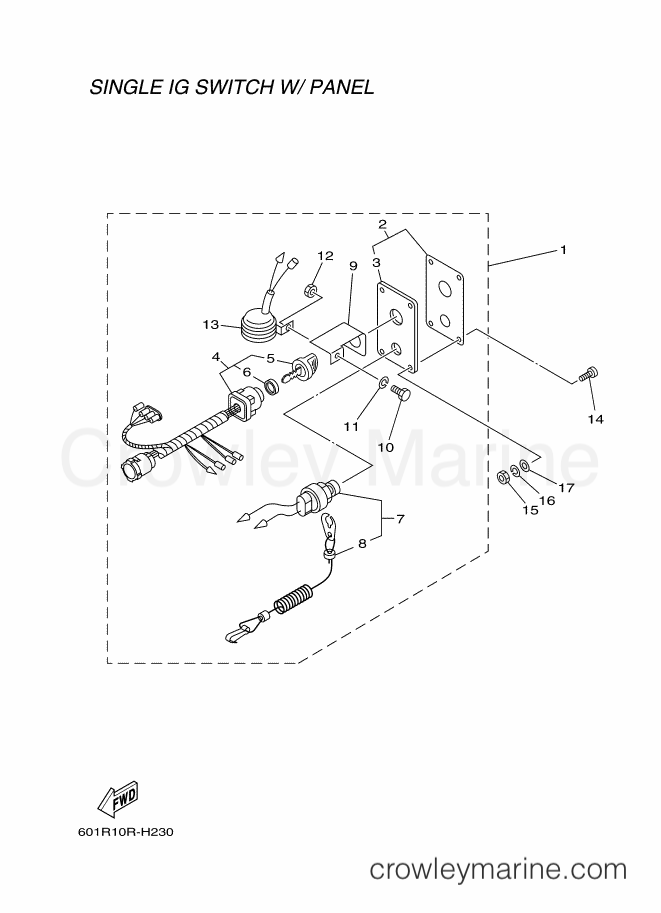 Yamaha Motors RIGGING REMOCON-2012 (601R) [010] - SWITCH & PANEL 1