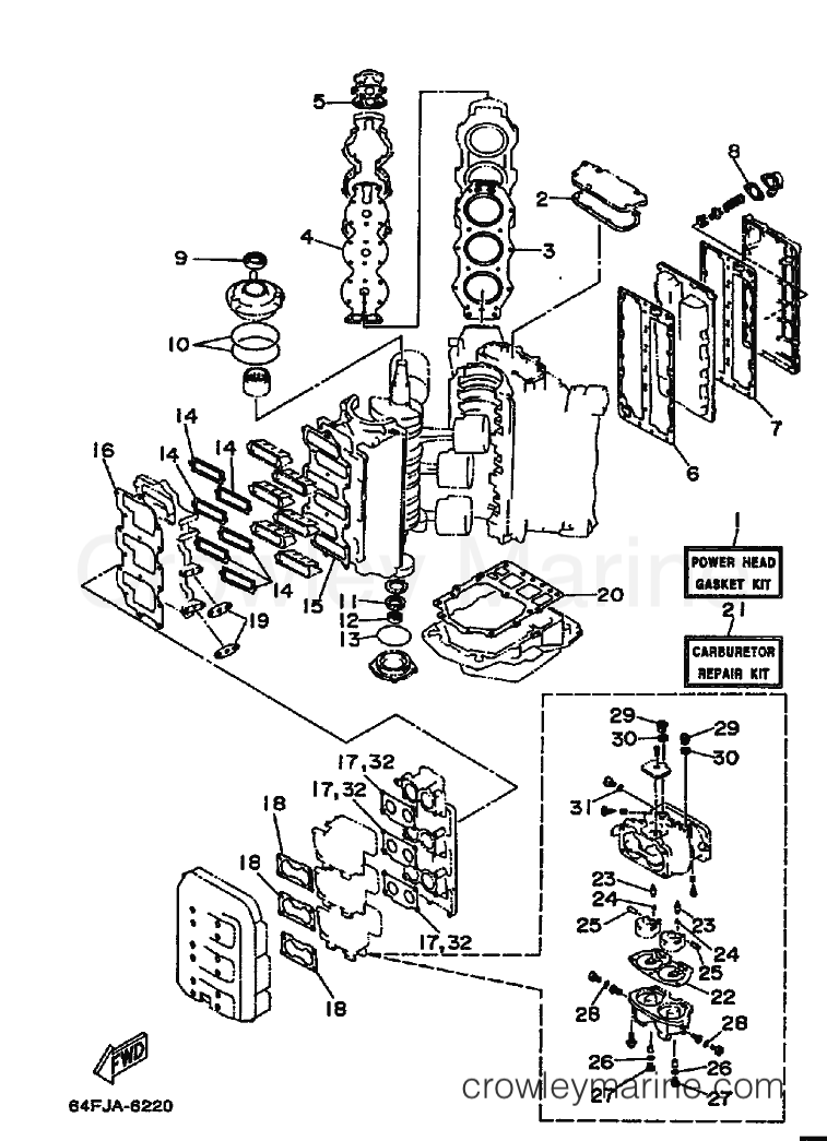 REPAIR KIT 1 - 1997 International 150hp 150G (64K) [XXX] | Crowley