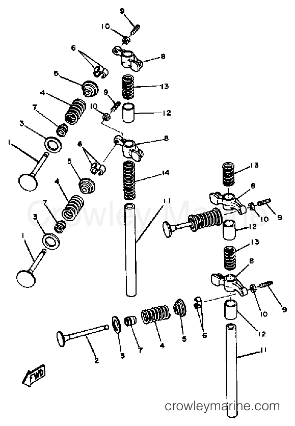 Yamaha Motors F9.9SK - VALVE