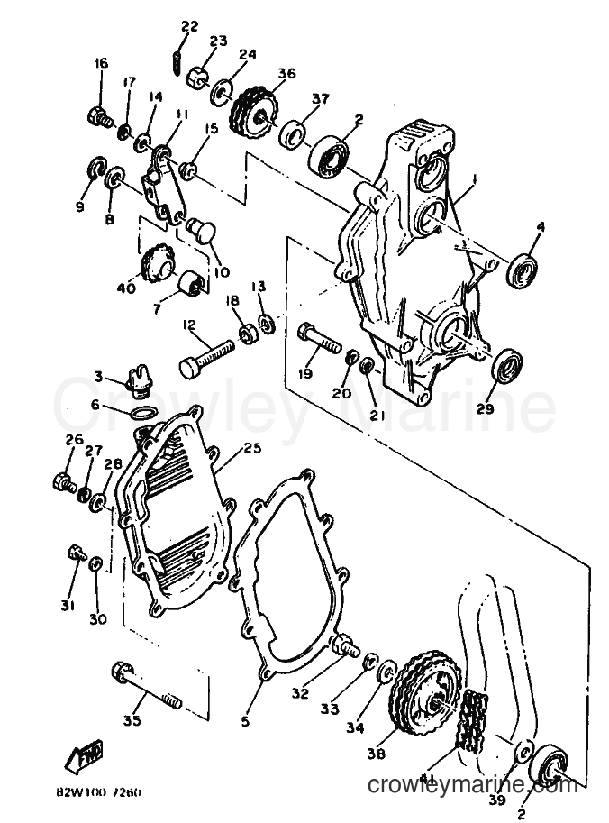 1987 Snowmobile SR540L - SR540L (83G) [999] - TRACK DRIVE 2