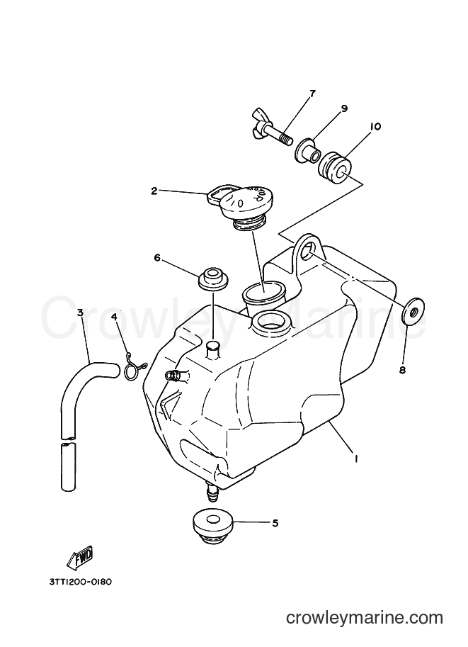 Yamaha Motors DT175 (3TSR) [010] - OIL TANK