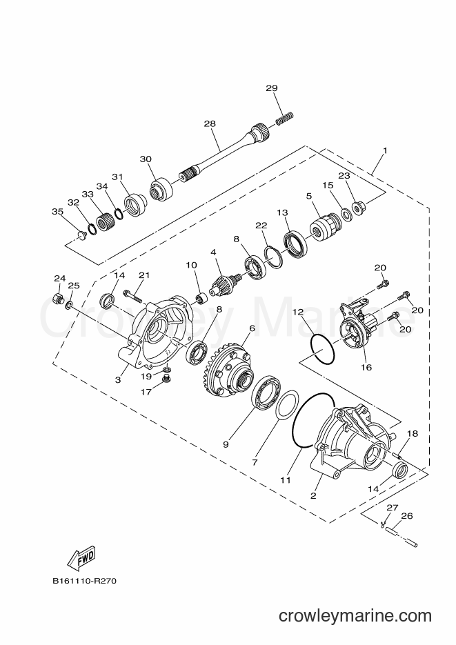 Yamaha Motors YFM700FWBD (2SM2) [010] - FRONT DIFFERENTIAL