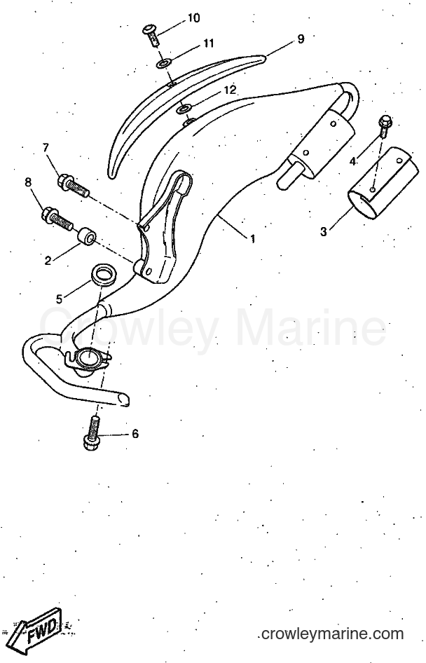 1997 Scooter YQ50 - YQ50 (5CK1) [999] - EXHAUST