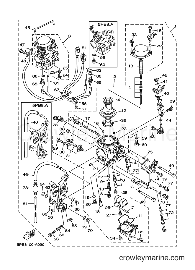 Yamaha Motors XVS1100 (5PBA) [010] - CARBURETOR