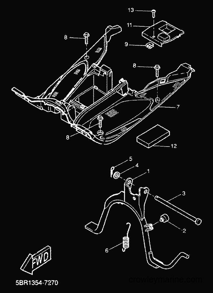 2000 Scooter YQ50 - YQ50 (5HEG) [010] - STAND & FOOTREST