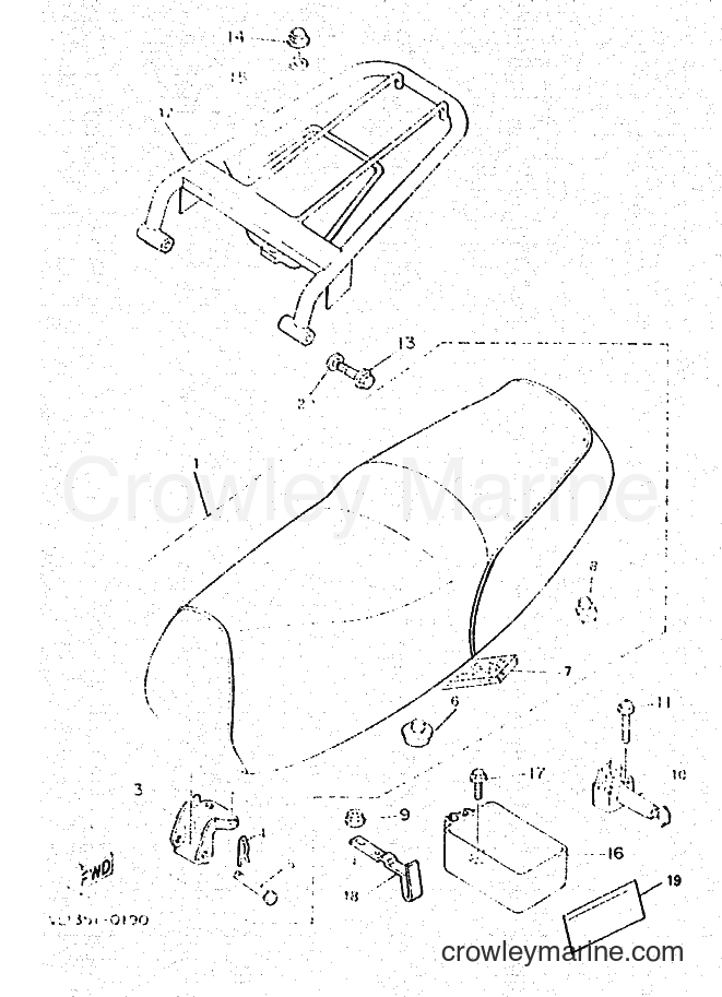 1995 Scooter CW50R - CW50R (4RU2) [010] - SEAT & CARRIER