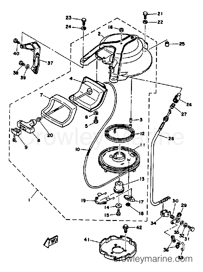 Yamaha Motors 25MLHQ - MANUAL STARTER