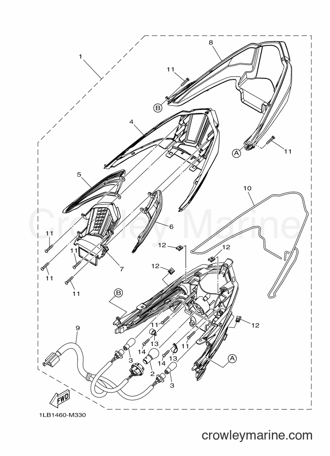 Yamaha Motors AL125FC (1LBB) [010] - TAILLIGHT