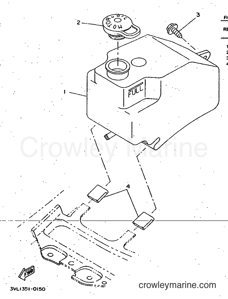 1997 Scooter CW50 - CW50 (4VV9) [999] - OIL TANK