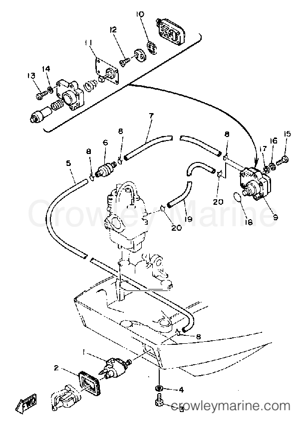 Yamaha Motors F9.9LD - FUEL SYSTEM