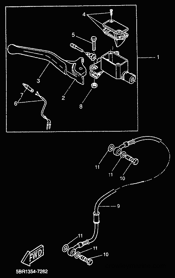 2000 Scooter YQ50L - YQ50L (5HEV) [010] - FRONT MASTER CYLINDER