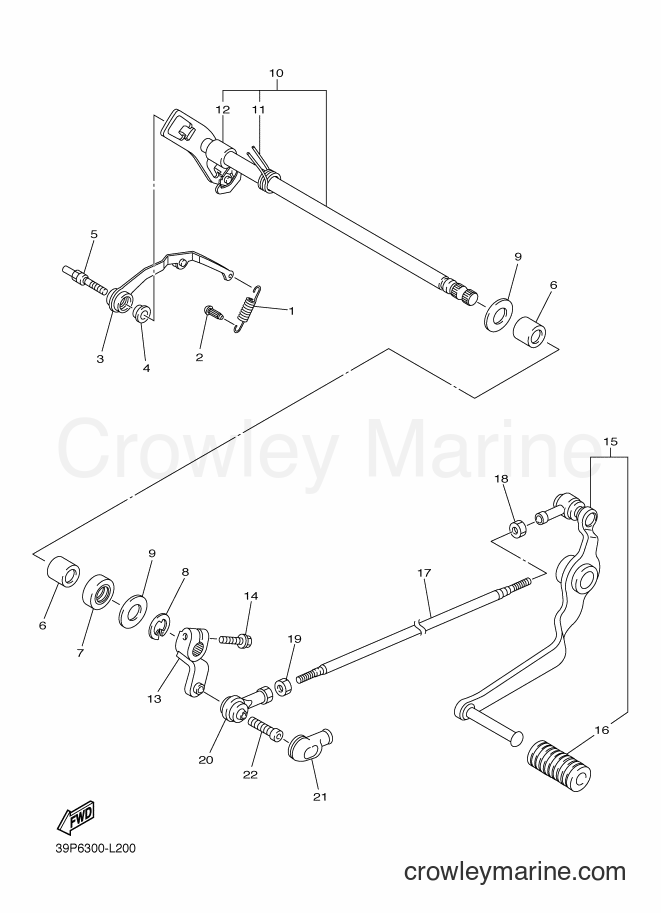 2012 Street Bike FZ8-SA - FZ8-SA (1BD2) [010] - SHIFT SHAFT