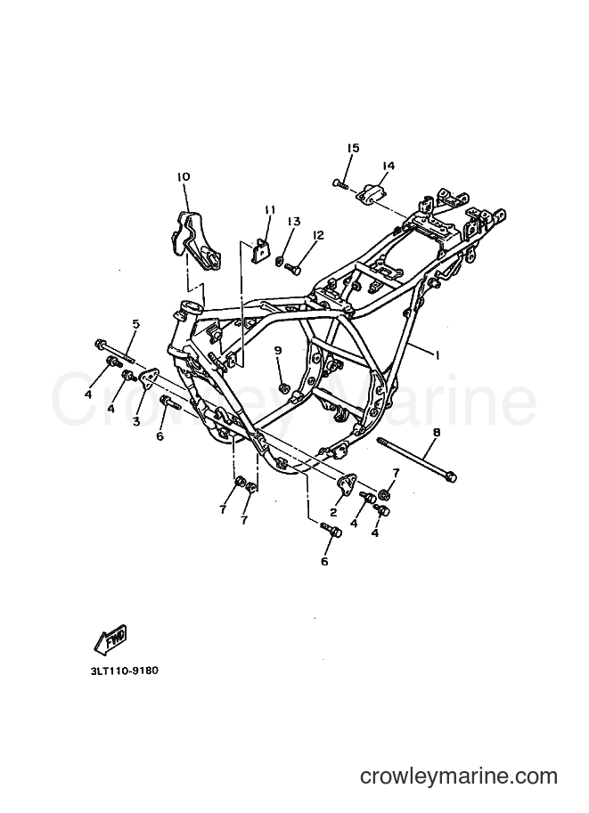 1991 Street Bike YX600 - YX600 (3LT7) [010] - FRAME