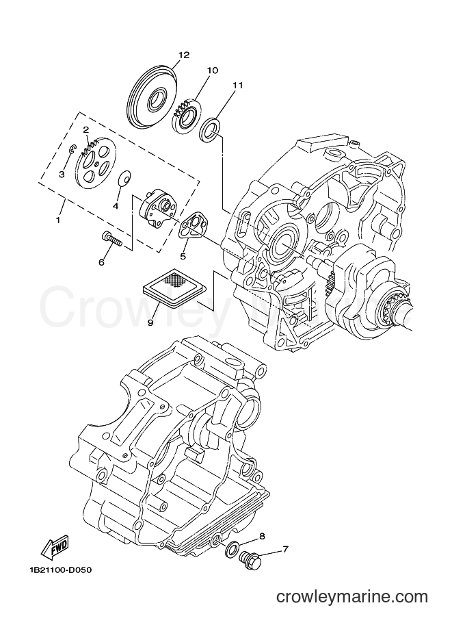 2005 Dirt Bike TT-R125E - TT-R125E (1B26) [010] - OIL PUMP